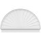 Ekena Millwork Half Round Sunburst Architectural Grade PVC Combination Pediment, 54"W x 33-3/4"H x 2-3/4"P PEDPC054X340HRO01 - alternate 2